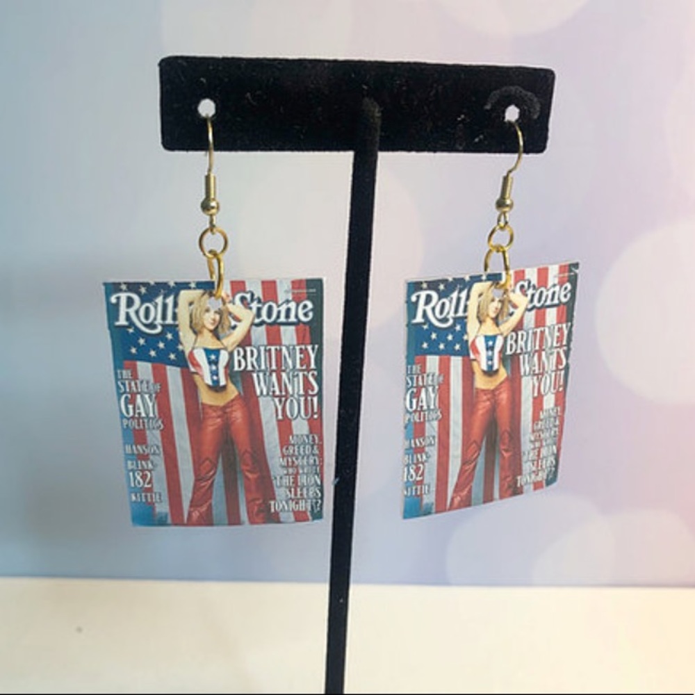 Britney | 🇺🇸 rolling stones magazine earrings